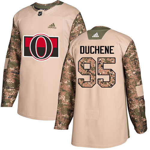 Adidas Senators #95 Matt Duchene Camo Authentic Veterans Day Stitched Youth NHL Jersey